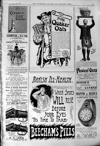 Old 1901 quaker oats - 1901, beechams