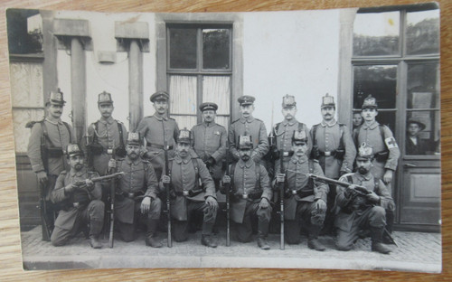 Old group photo landsturm - photo,