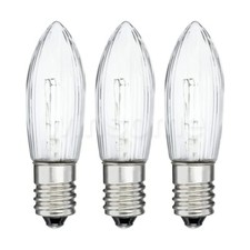 3x Candle Light Bulb Screw in