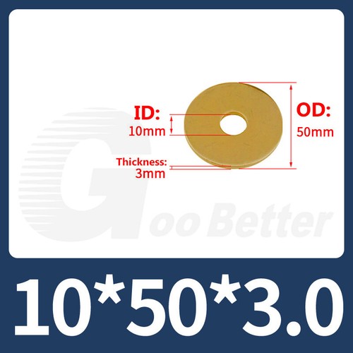 Flat washers brass - m2, m2.5