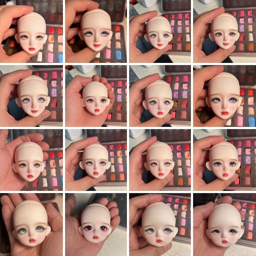 Only doll head handpainted - head,