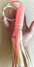 30cm GIANT SEA FISHING LUMI SQUID LURE,WRECK, NORWAY COD/TUNA/HALIBUT 10/0 HOOK.