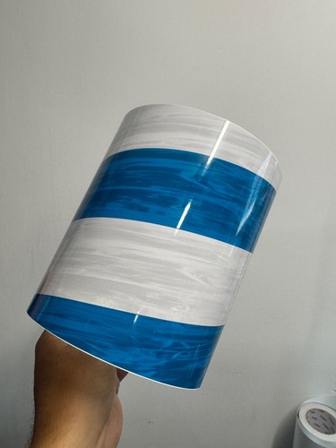White and blue - blue, swirl