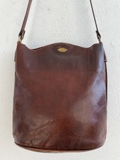 The Bridge Brown Leather Vintage Shoulder Bag Authentic Handbag