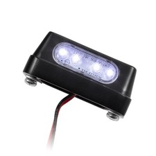 LED Number Plate Light Zest Black E-Certified Motorcycle Scooter