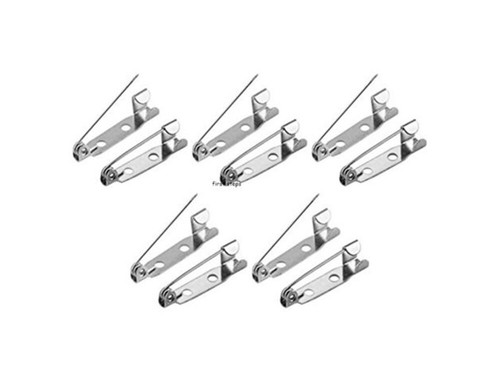 30mm silver brooch - 10, pins