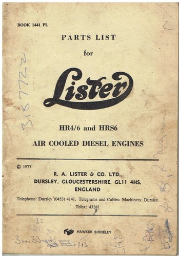 Lister hr4 hr6 hrs6 diesel - ,,