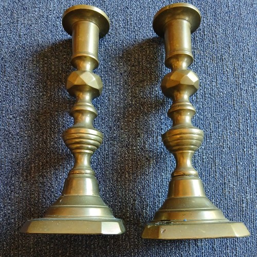 Nice pair victorian cast brass - nice,