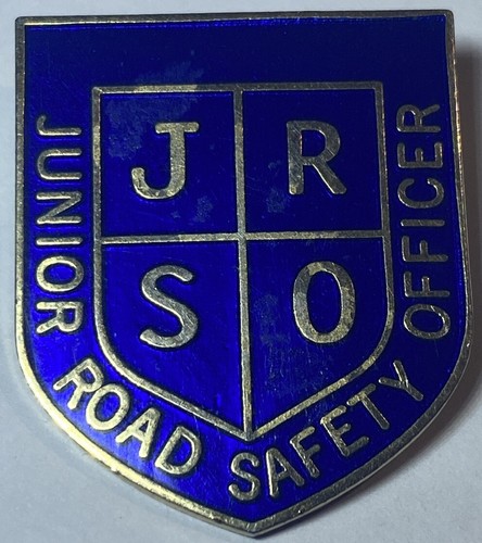 Vintage enamel badge junior - badge,