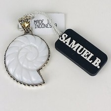 Samuel B. Pendant Carved MoP