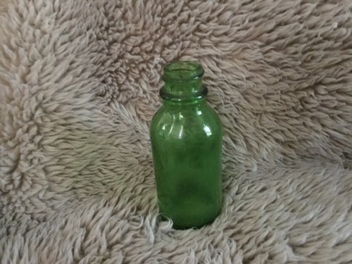 Vintage green glass bottle - vintage,