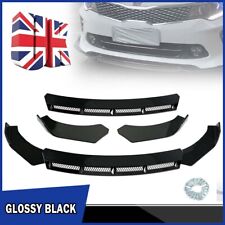Black Front Bumper Lip Body Kit Splitter Spoiler Ford Fiesta ST MK5 6 Mk7 MK7.5