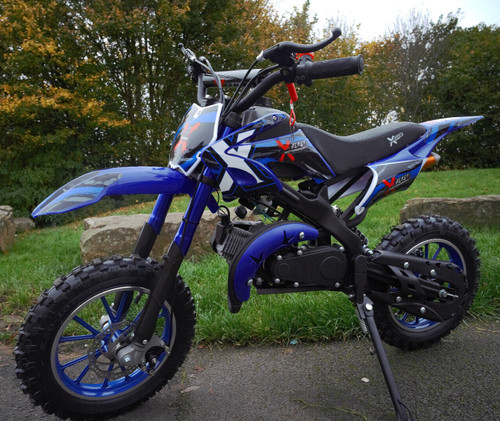Dirt bike blue mini motorbike - bike,