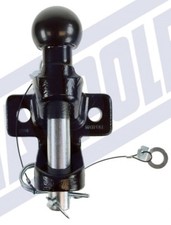 Black Ball & Pin Towing Coupling "E" approved 3.5 ton Tow Ball Tow Hitch Tow Jaw