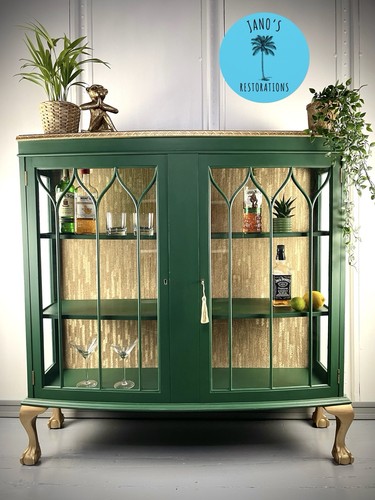Green gold vintage glass - vintage,