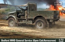 IBG 72160 Bedford MWD General Service Open Cab/Aeroscreen Truck 1:72 Model Kit