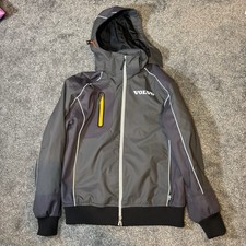 Volvo Official Merchandise Jacket Coat Mens Size M Medium Grey yellow RRP £110