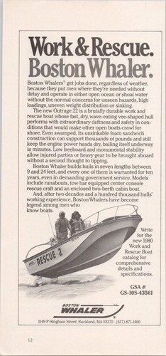 Boston whaler 1980 vintage - boston,