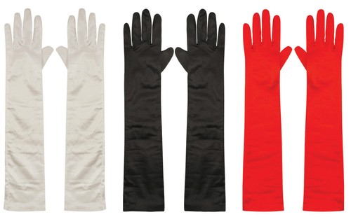 Elbow ladies length satin - elbow,