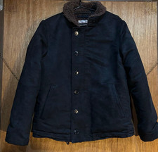 STEVENSON OVERALL N-1 Deck Jacket Military Style Black Size 38 / M