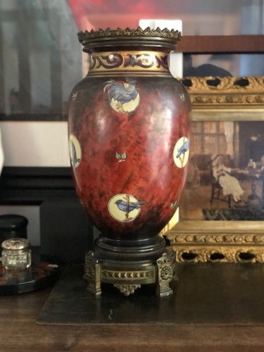 Vintage chinese painted glass - vintage,
