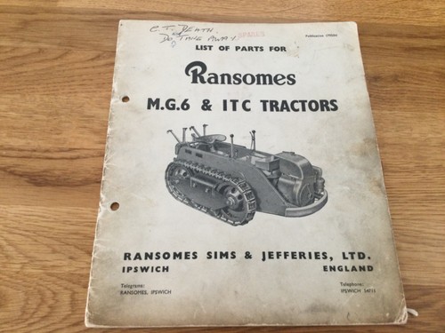 Ransomes mg6 itc tractors - &,