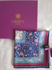 Liberty silk scarf - Imran design - Large 89cm - BNWT and gift box