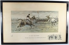 SNAFFLES, CHARLES JOHNSON PAYNE, 'THE WORST VIEW IN EUROPE', RACING PRINT SIGNED