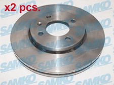 X2 PCS FRONT BRAKE DISC ROTOS X2 PCS SET V2009V SAMKO I
