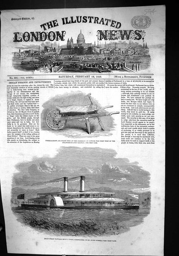 Old 1859 indus steam flotilla - 1859,