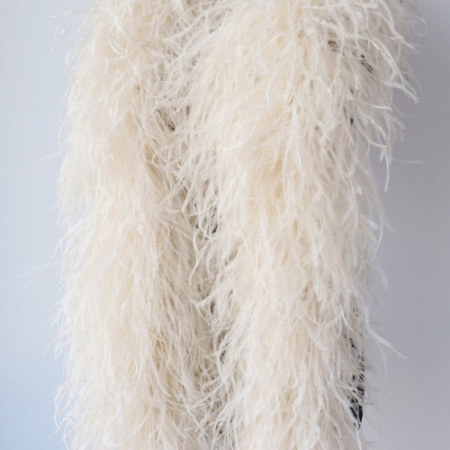 Luxury 6ply ostrich - ostrich, feathers
