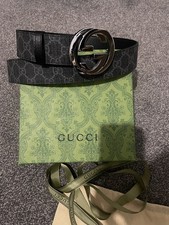 Authentic Gucci GG Black Belt