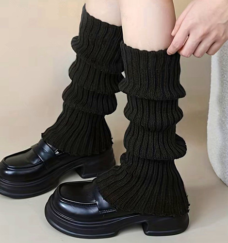 Women black ribbed - ribbed, knit