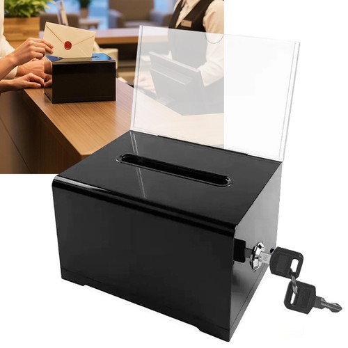 Acrylic donation box with - box,