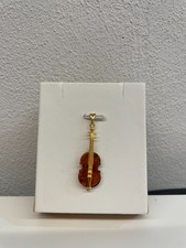 Violin pendant silver 925 gold