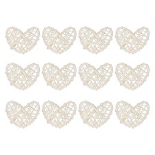 12Pcs Heart Rattan Balls Vase
