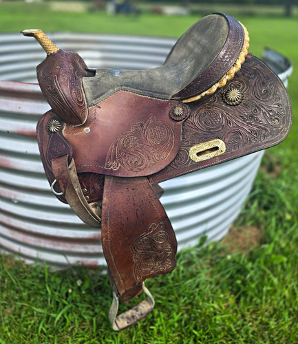 Double saddlery tooled - double, t