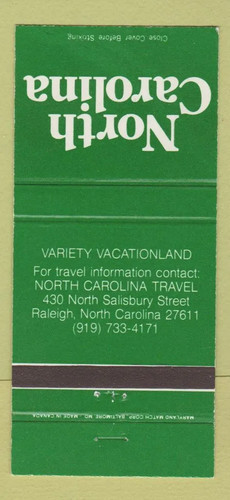 Matchbook cover north - matchbook,