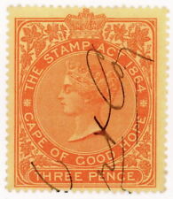 (I.B) Cape of Good Hope Revenue : Stamp Duty 3d (1878) 