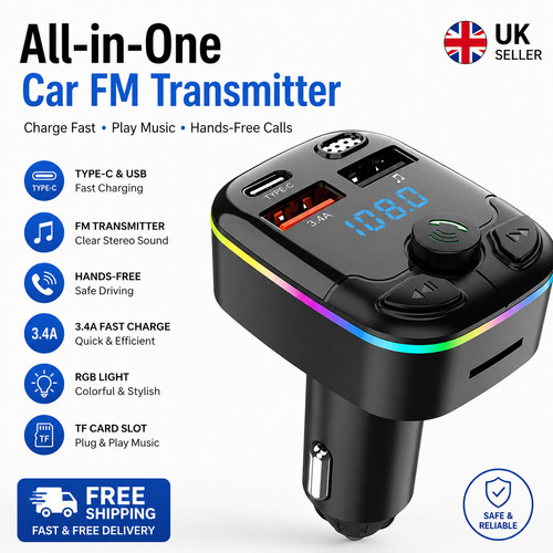Bluetooth transmitter car - fm,
