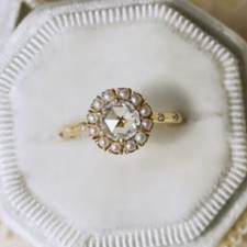 I8K GOLD PLATED RING WITH