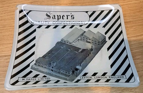 Sapers confectioners glass ash - sapers,