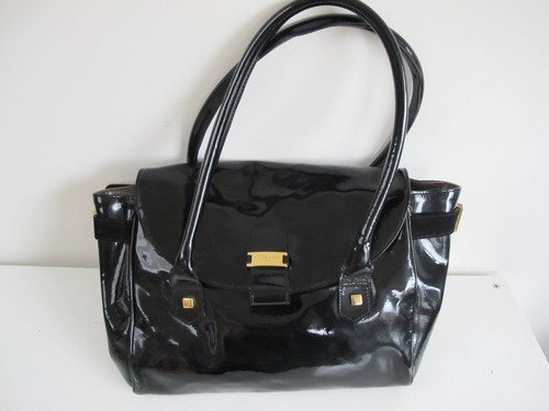 Bennett black patent tote - bennett,