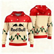 Red Bull Men's A/W Sweatshirt Team Wear Casual Couple Christmas Gift Fashion Fit