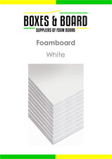 10 x White 5mm Foamboard