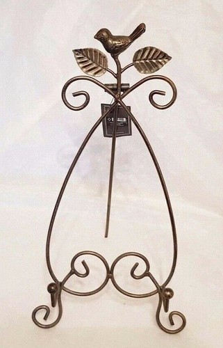 Metal easel display stand