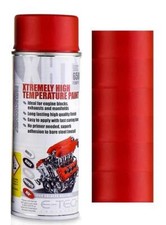 SATIN RED Brake Caliper Paint Spray Aerosol 400ml (VHT/R) Motorbike S2
