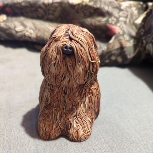 Vintage old english sheepdog - english,