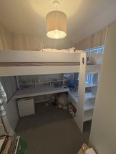 White Gaming Cabin Bed