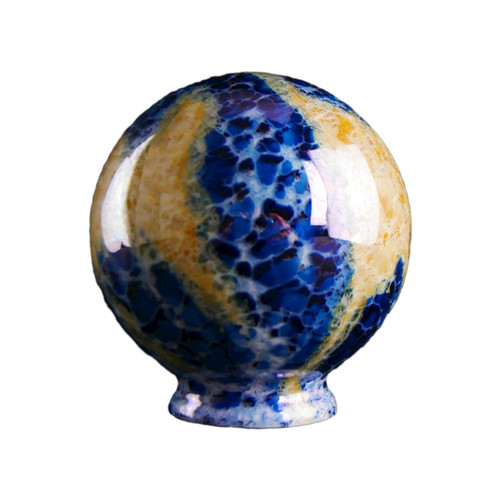 150mm blue amber - marble, globe